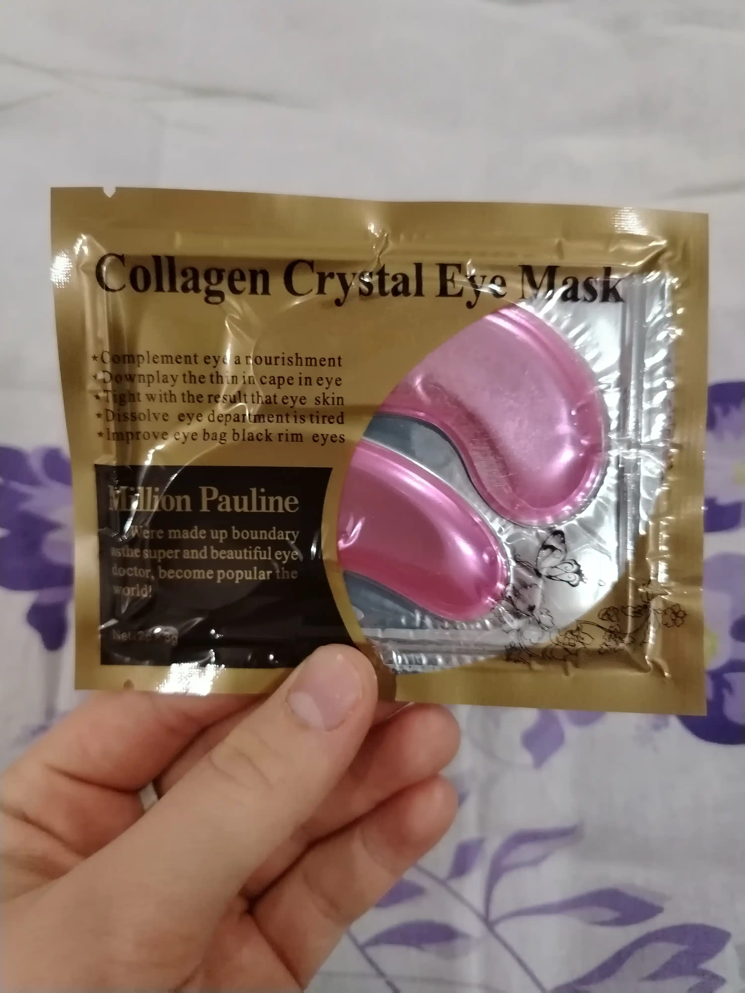 Patchilar ko'z uchun Collagen Crystal Eye Mask gidrogel, kollagen, 2 dona