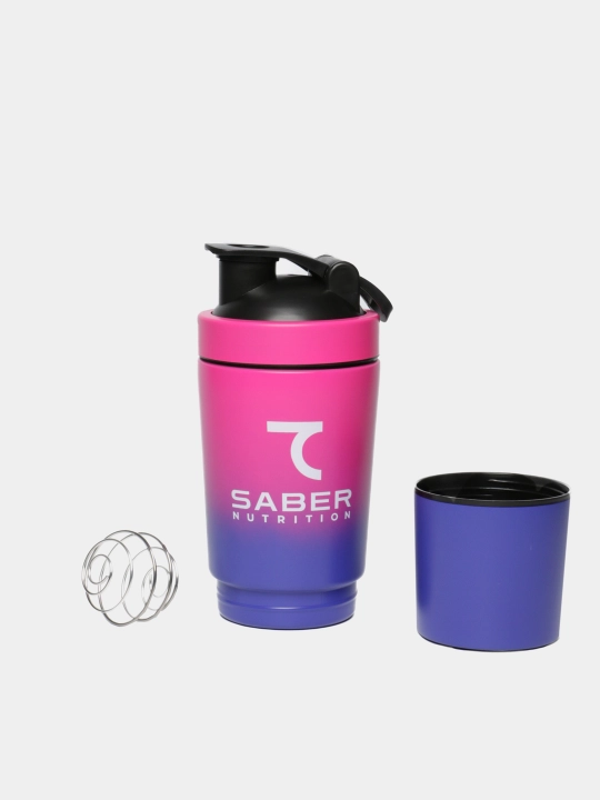 7 SABER stakanli Shaker, metall, 600 ml