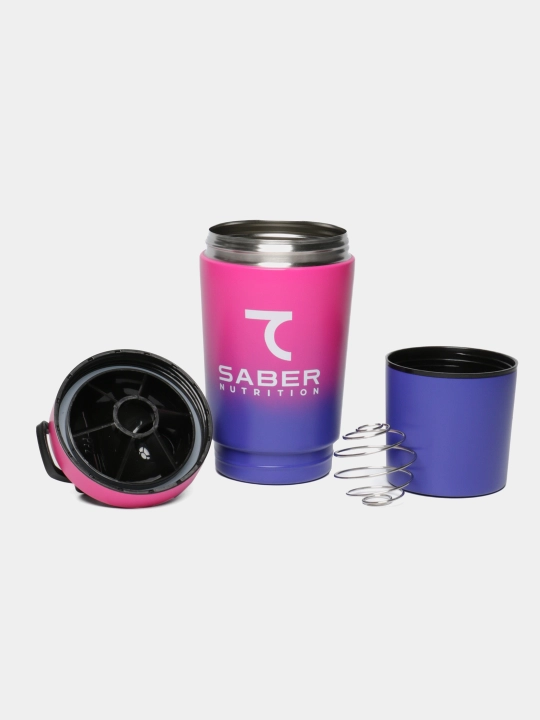 7 SABER stakanli Shaker, metall, 600 ml