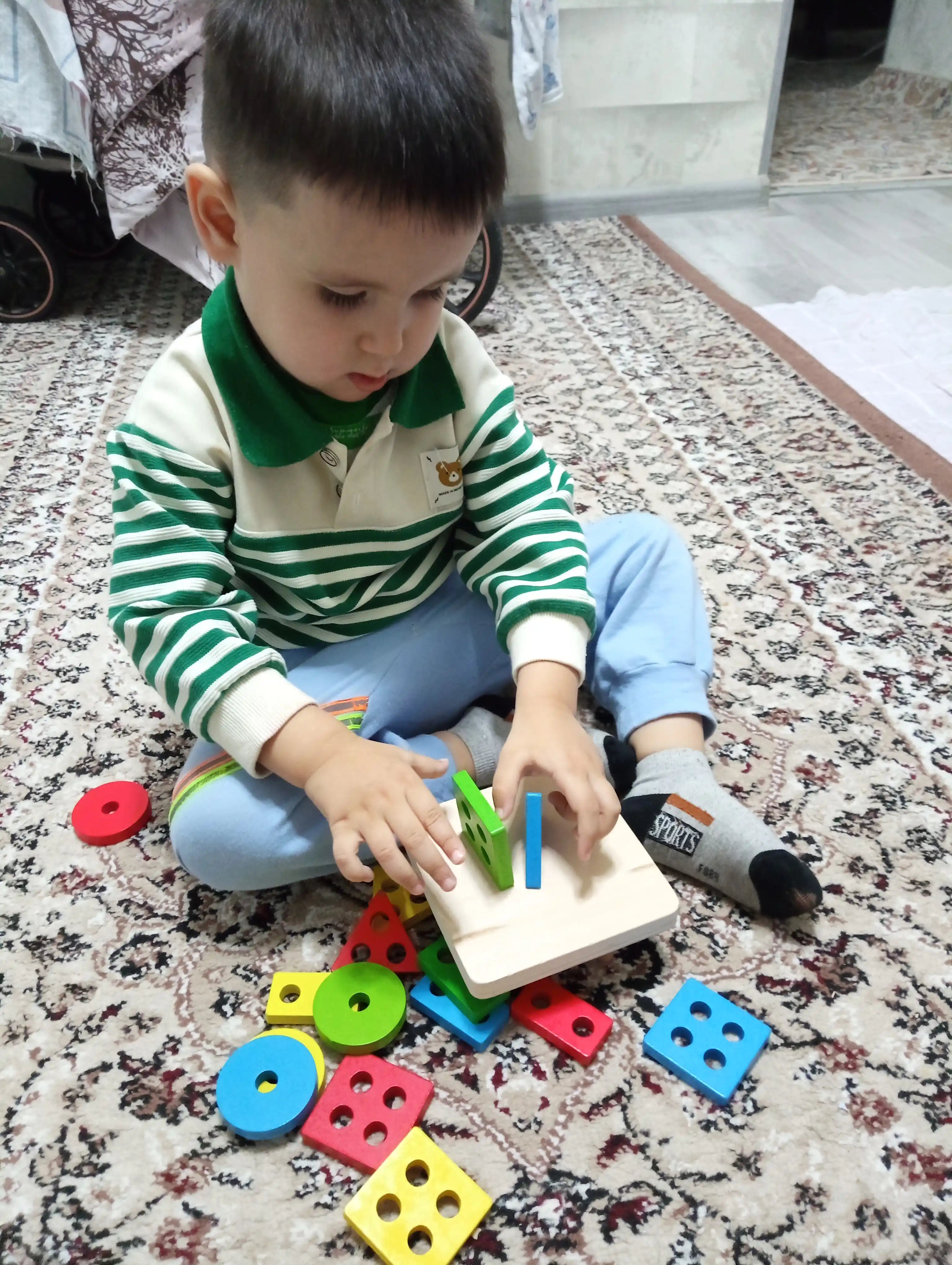 Yog'ochli o'yinchoqlar - Montessori, Sorter, Labirint, Magnitli poyezd, Ksilafon