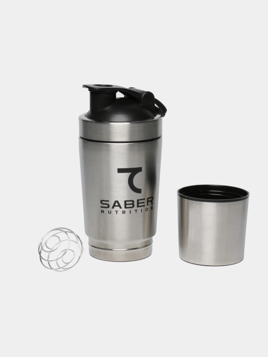 7 SABER stakanli Shaker, metall, 600 ml