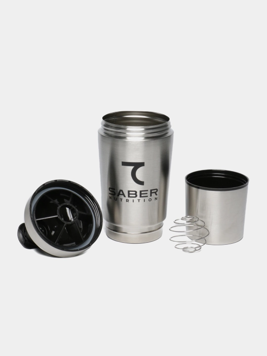 7 SABER stakanli Shaker, metall, 600 ml