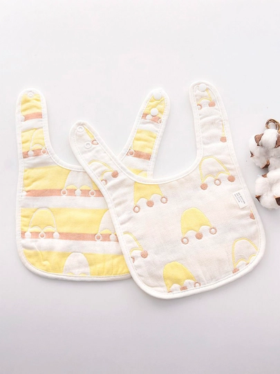 Детские слюнявчики для кормления новорожденных — BABYMAM-BIBS-ЖЕЛТ