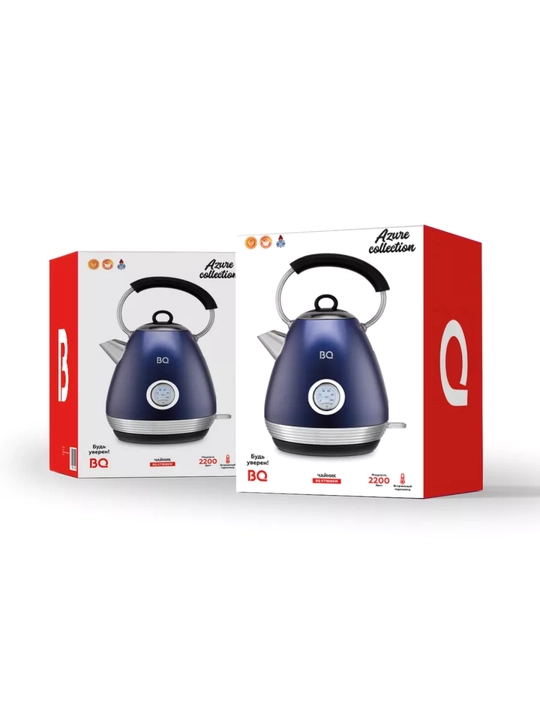 Elektr choynak BQ KT1826SW AZUR, 2200 Vt, zanglamaydigan po'lat, 1.7 litr