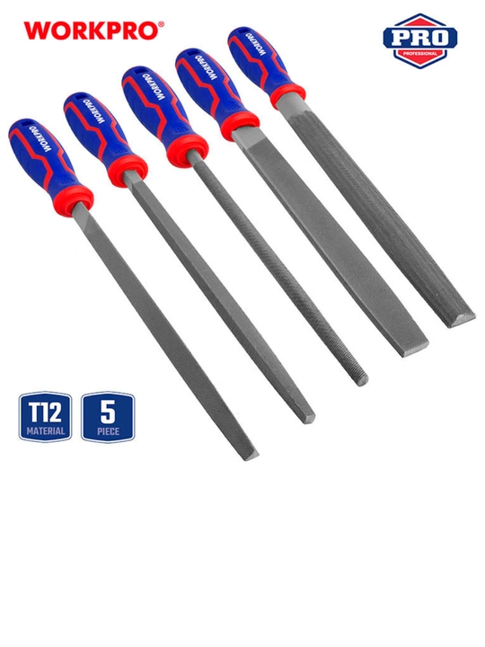 WORKPRO 200 mm fayllar to'plami, 5 dona, WP201701 - 