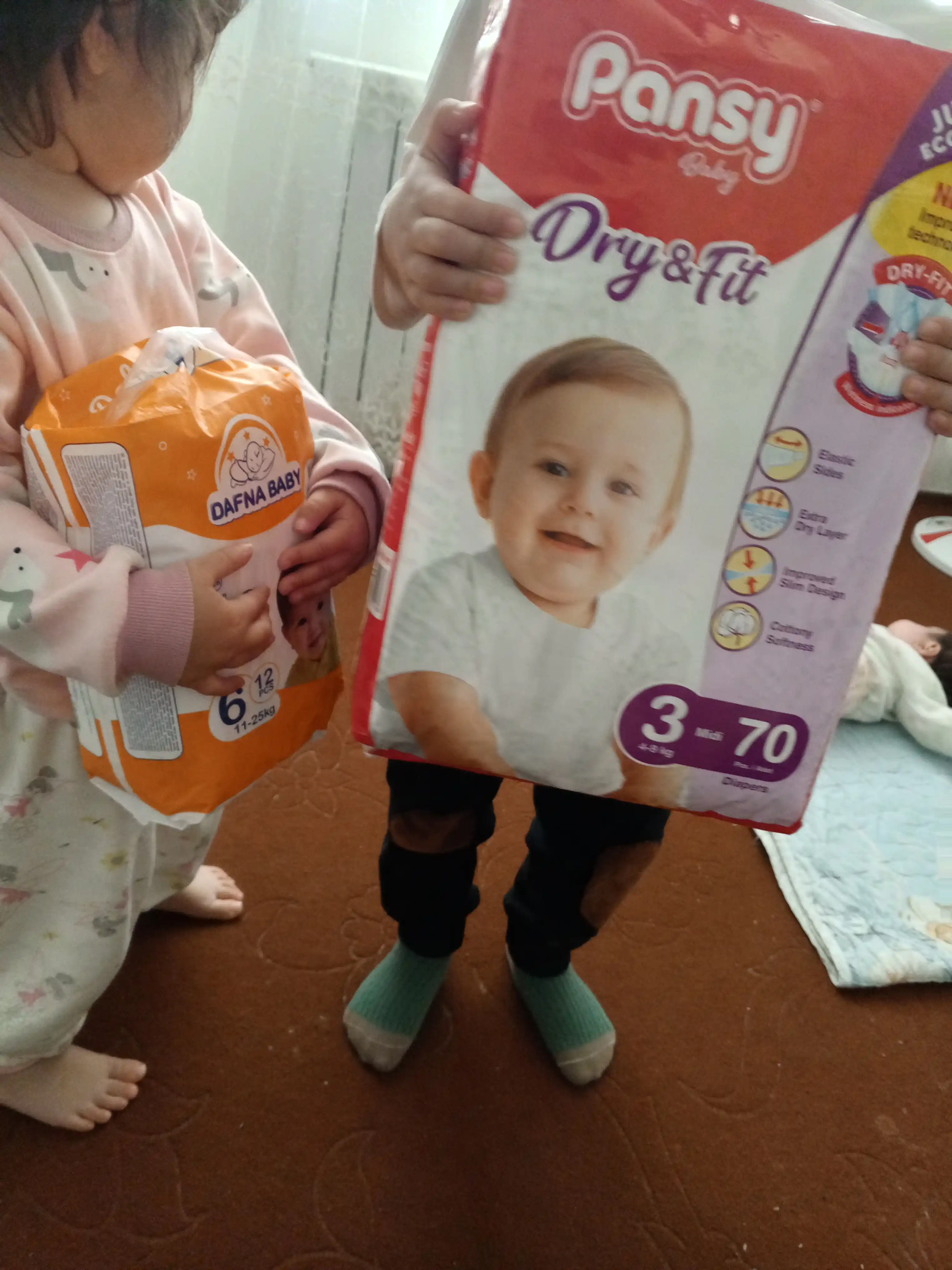 Tagliklar Pansy Jumbo Midi 3, 4-9 kg, 70 dona