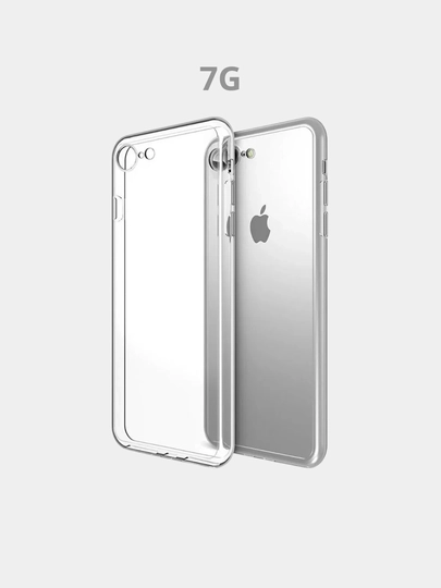 Shaffof g'ilof iPhone 7G, X, XR, XS, 11, 12, 13, 14, 15, 16 Pro, Pro Max, Plus uchun