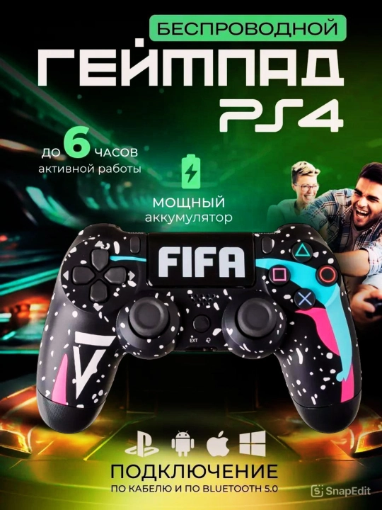 PS4 uchun simsiz geympad, Sony Playstation va Dualshock 4 kabi kompyuter uchun joystik - 