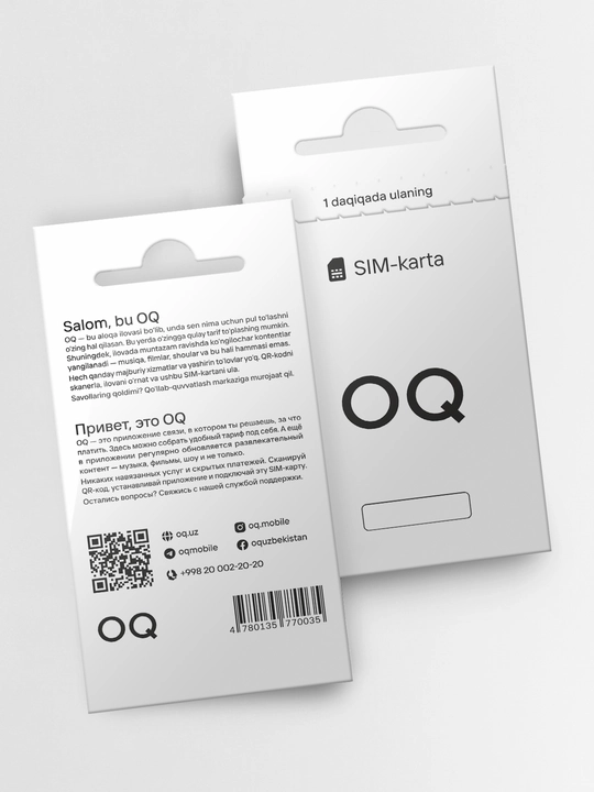 OQ SIM-kartasi, mustaqil ro‘yxatdan o‘tish va tezkor ulanish