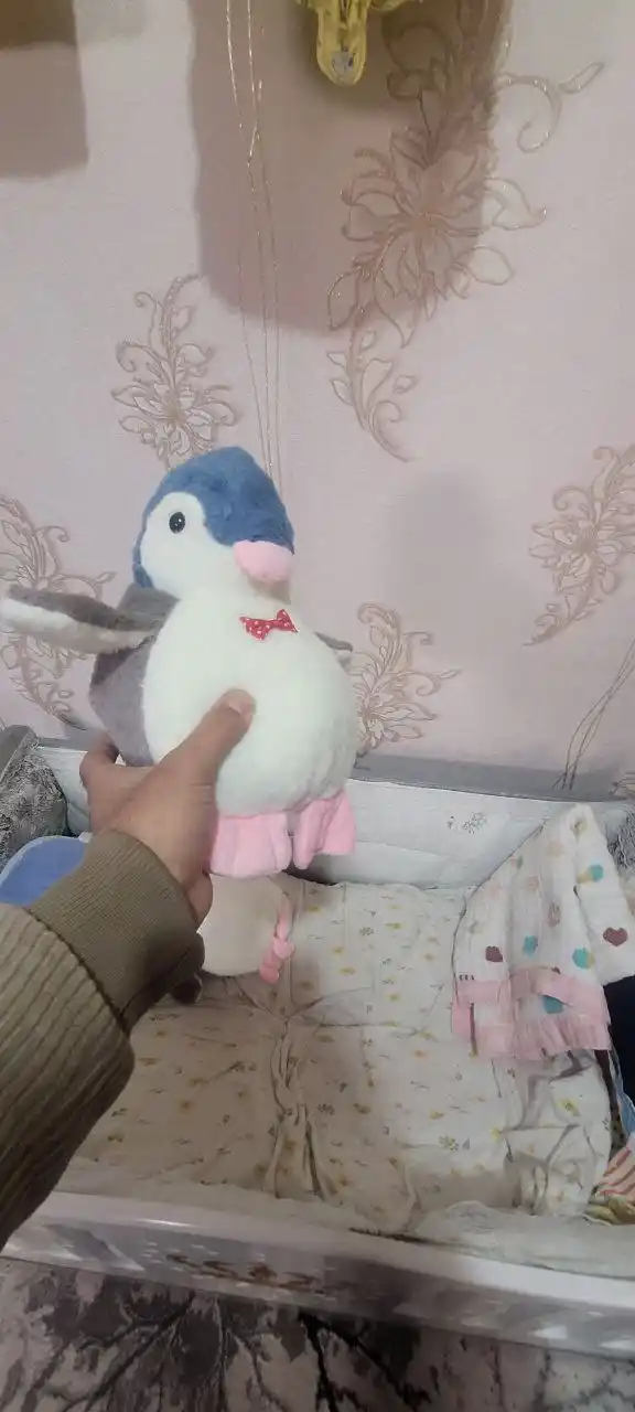 Мягкая игрушка для детей, мишка в капюшоне