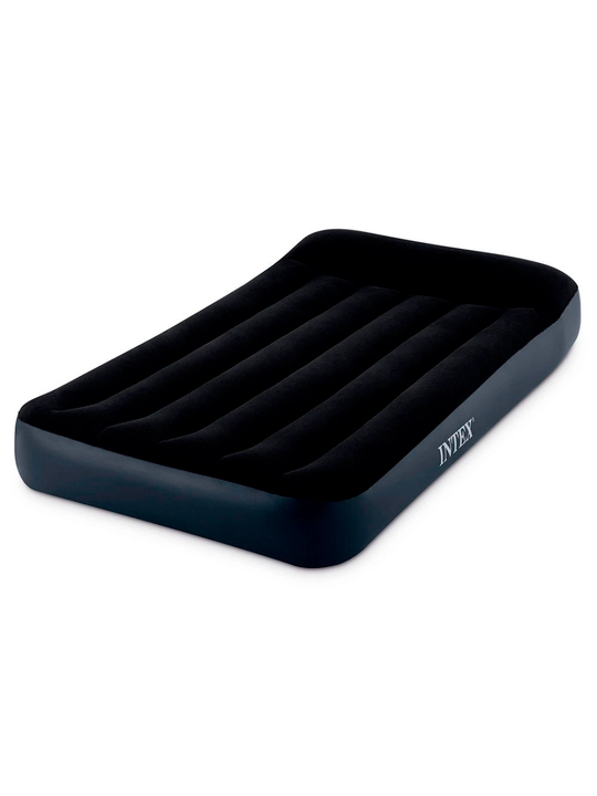 Intex Puflama matras "Pillow Rest Classic" bosh suyagi va ornatilgan nasos 220V bilan