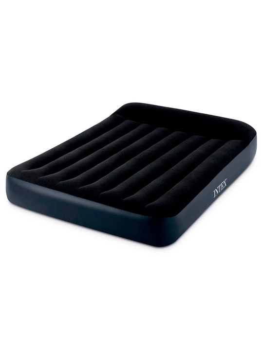 Intex Puflama matras "Pillow Rest Classic" bosh suyagi va ornatilgan nasos 220V bilan