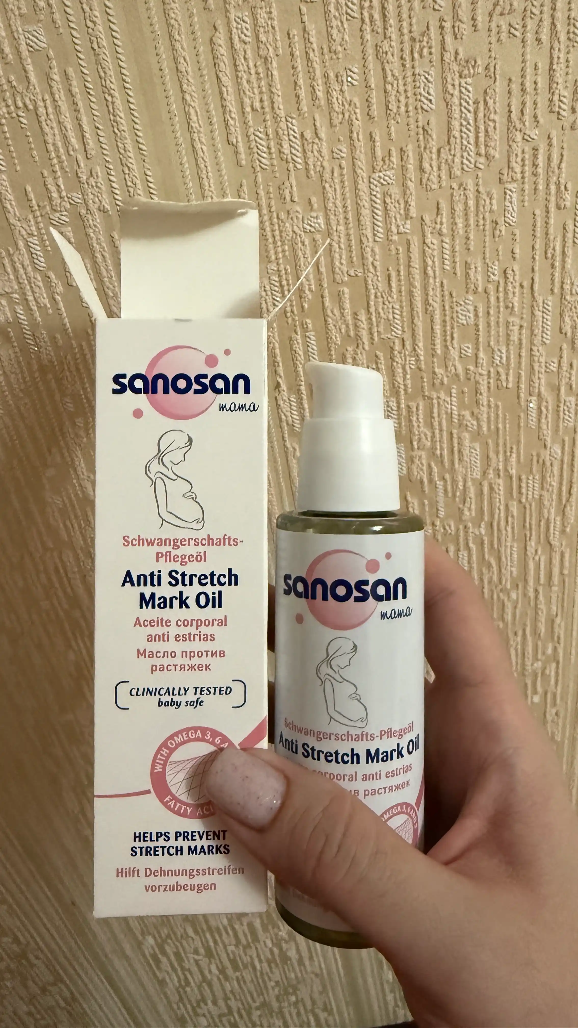 Cho'zilgan belgilar uchun Sanosan Mama yog'i, 100 ml