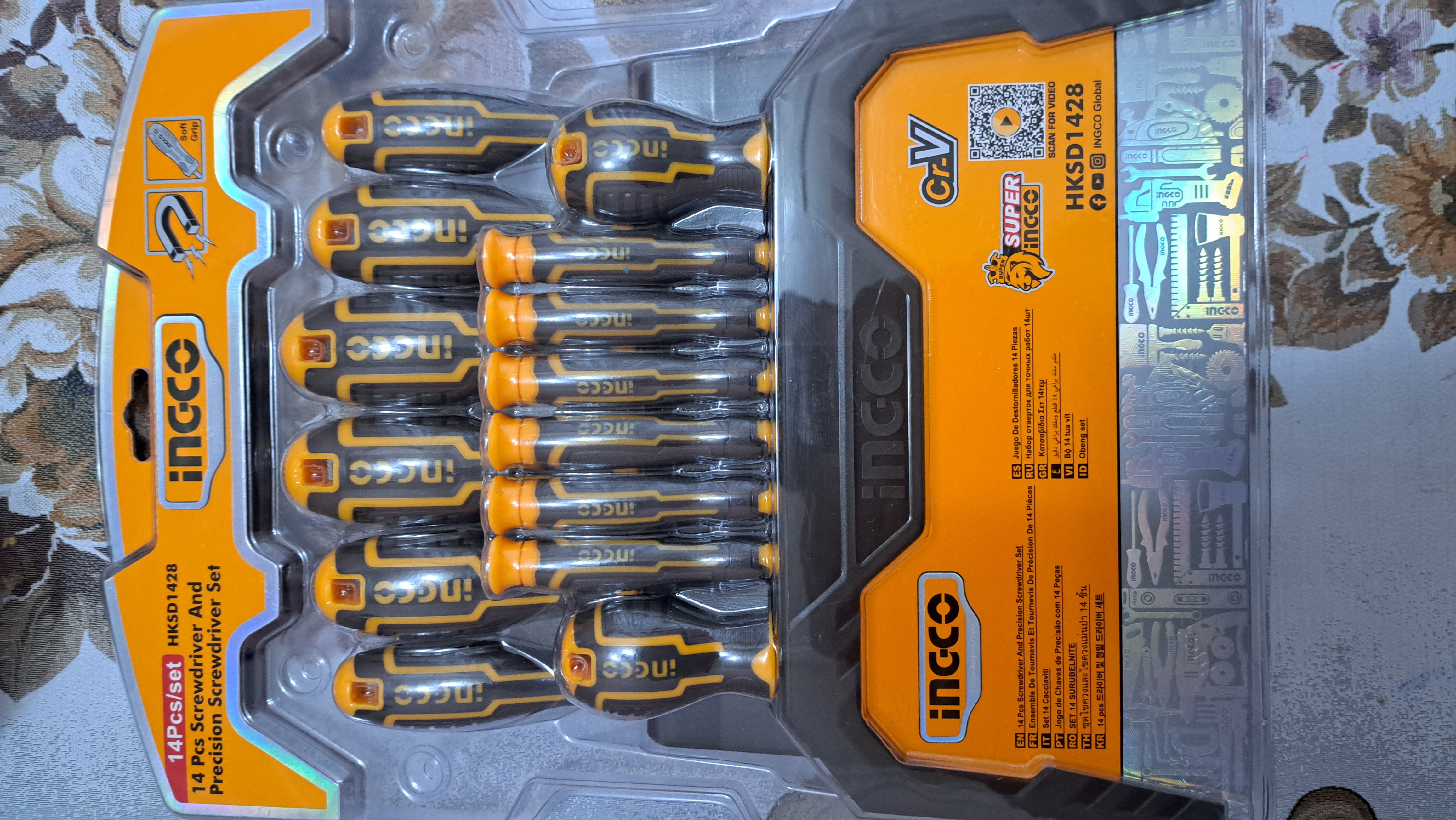 Набор отвёрток Ingco Industrial , 14 шт HKSD1428