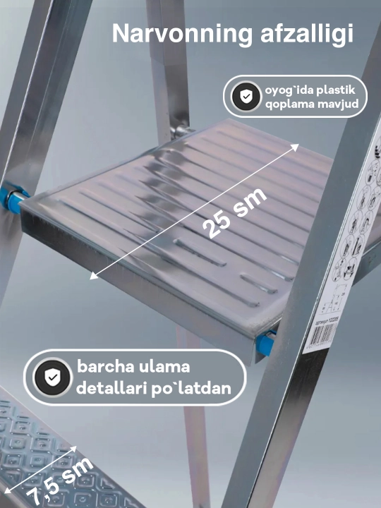 Narvon Perilla zanglamas po'latdan 3 dan 10 gacha pog'onali turli balandlikda