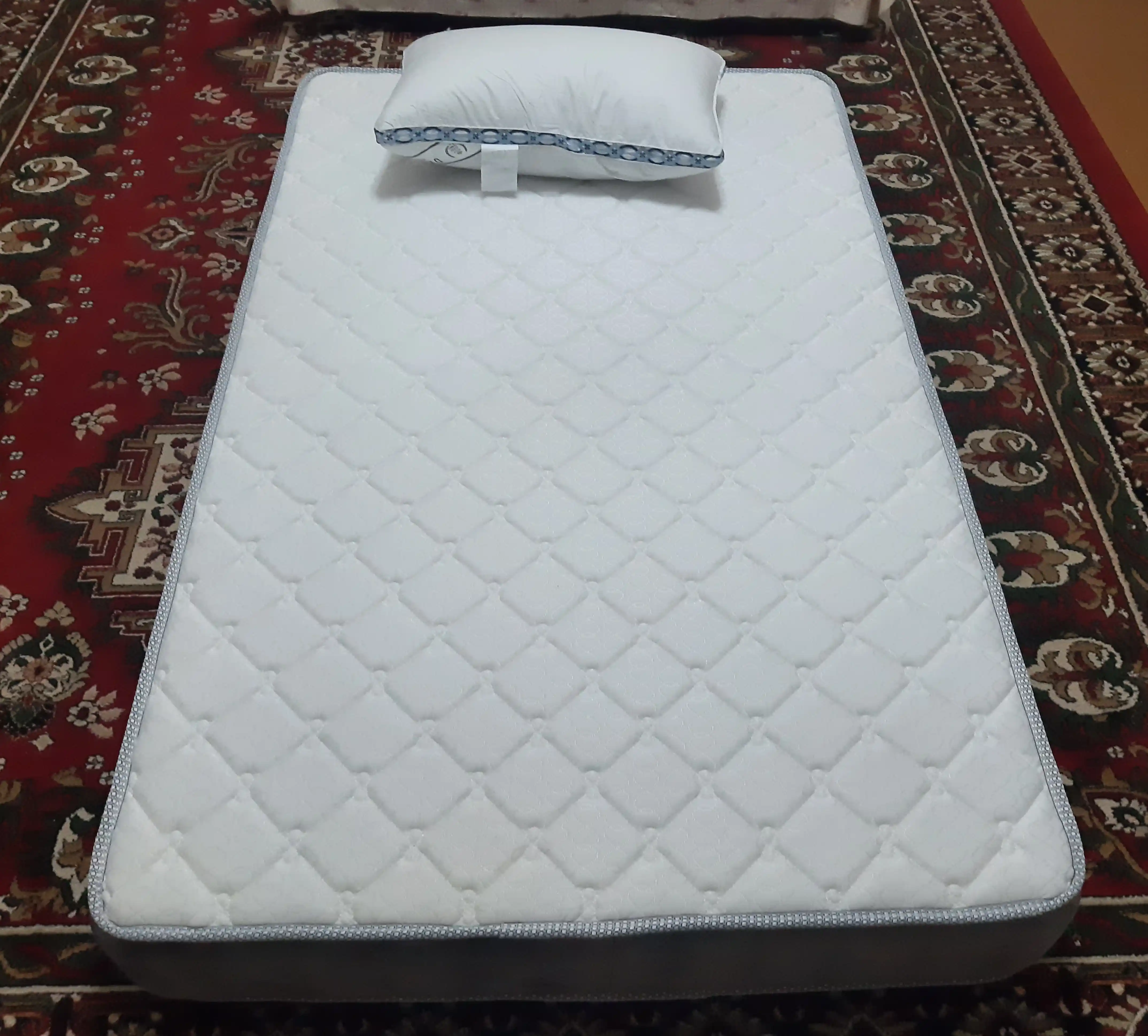 Matras prujinasiz, ortopedik, krovat uchun, yostiq sovg'a sifatida, Softsleep Company