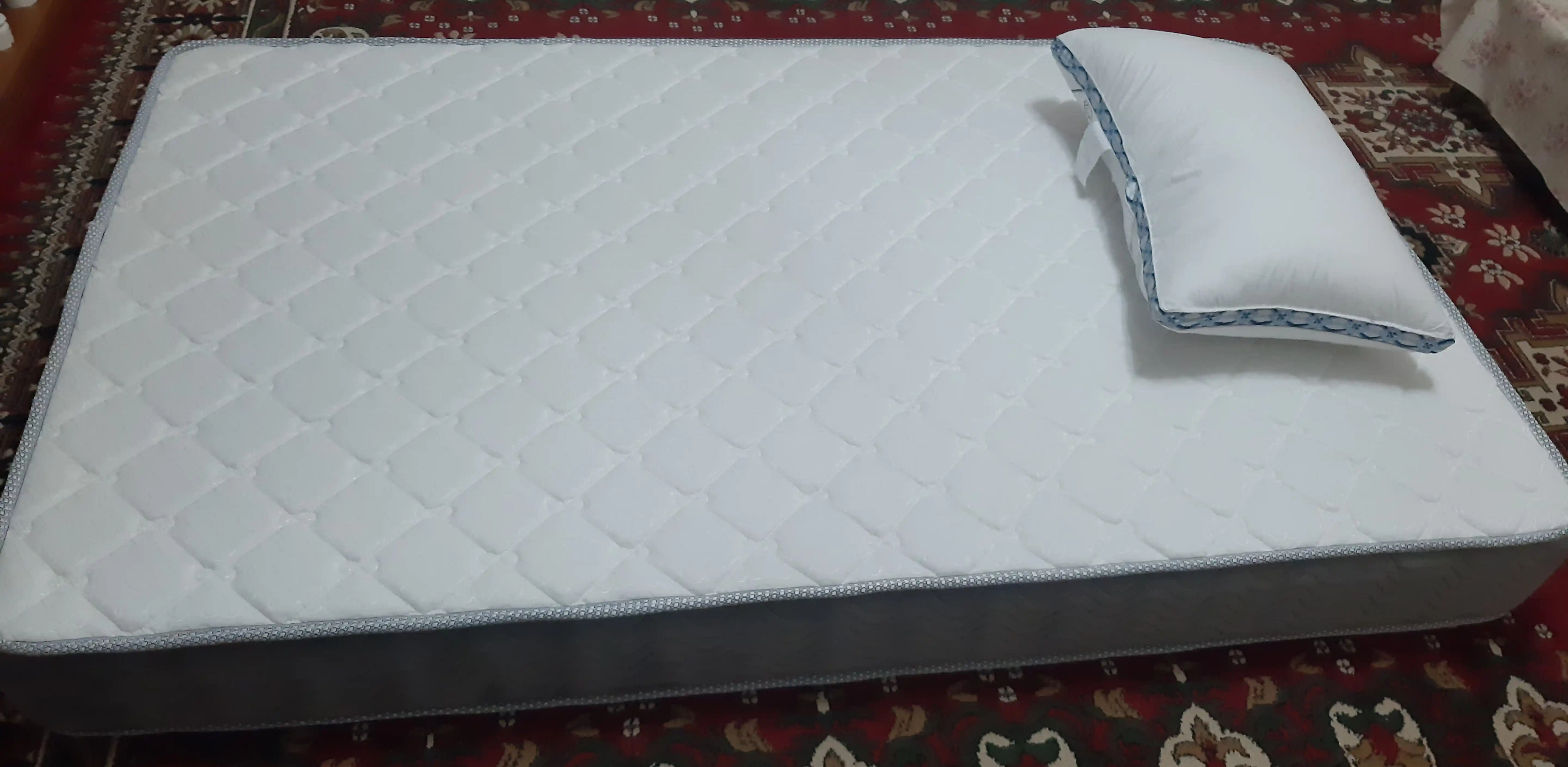 Matras prujinasiz, ortopedik, krovat uchun, yostiq sovg'a sifatida, Softsleep Company
