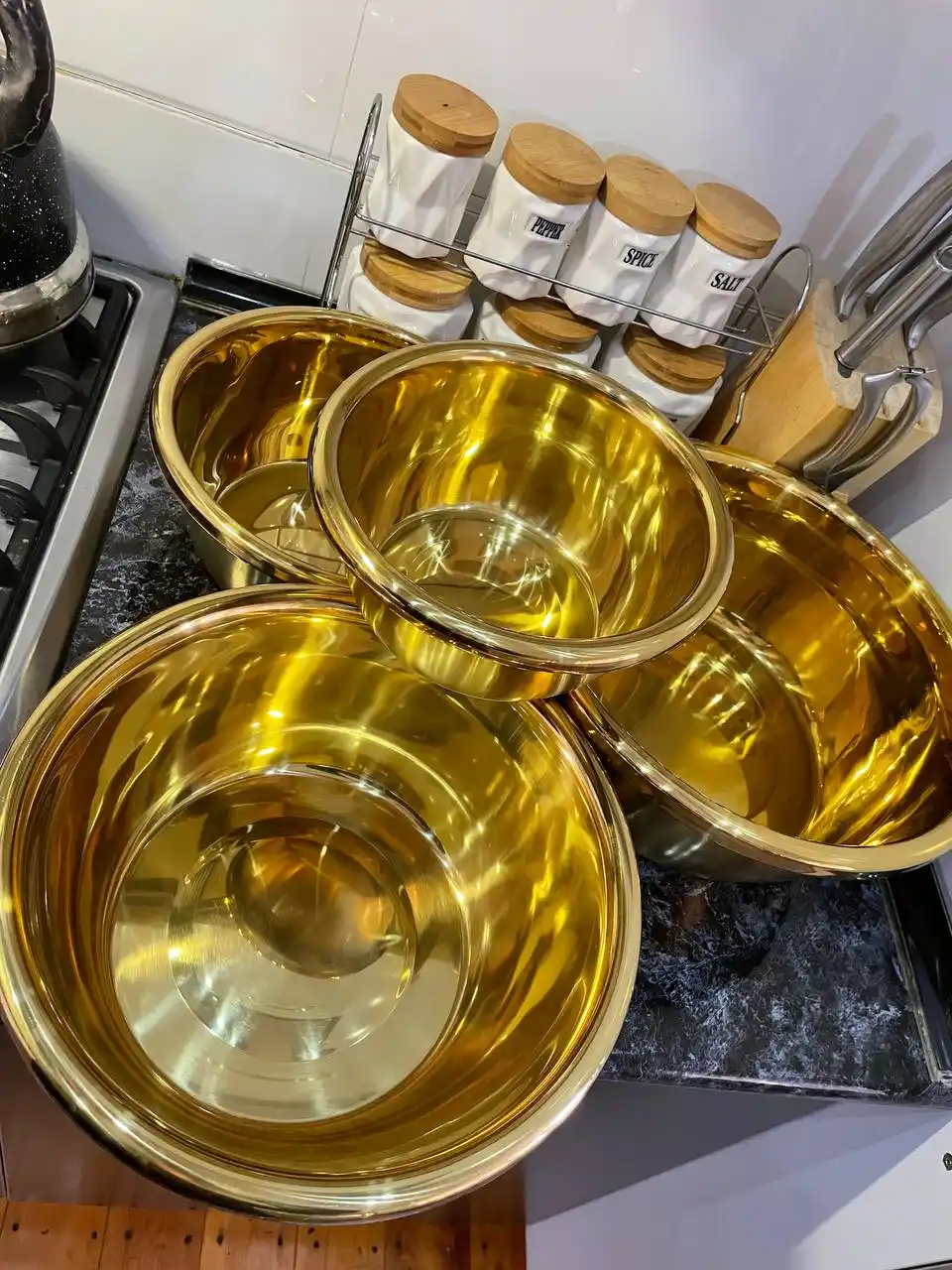 Миска для салата из нержавеющей стали, салатница