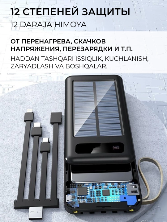 Повербанк iPhone android, Power bank внешний аккумулятор, 10000, 20000, 30000