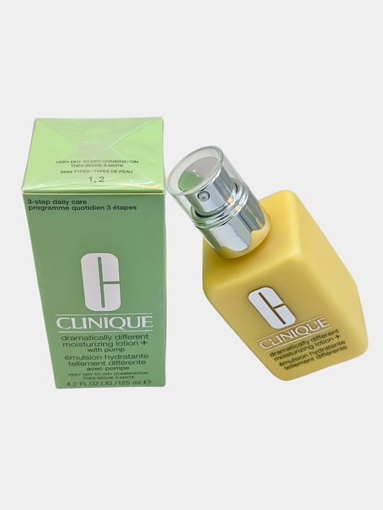CLINIQUE Moisturizing Lotion+ namlantiruvchi losyoni teringizni namlab, uni mayin va silliq qiladi, 125 ml