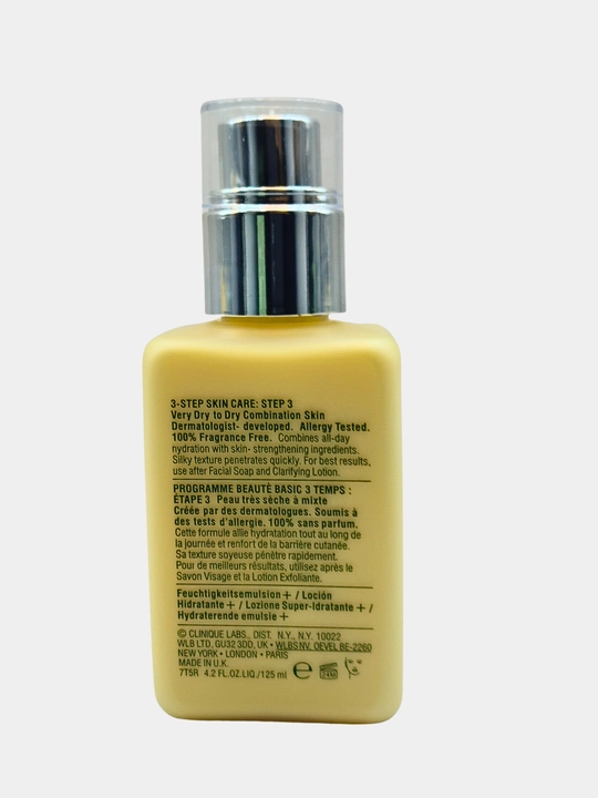 CLINIQUE Moisturizing Lotion+ namlantiruvchi losyoni teringizni namlab, uni mayin va silliq qiladi, 125 ml