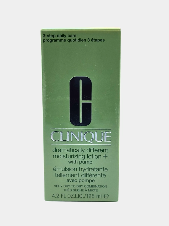 CLINIQUE Moisturizing Lotion+ namlantiruvchi losyoni teringizni namlab, uni mayin va silliq qiladi, 125 ml