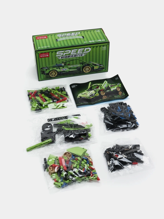 Blok konstruktor mashinasi, mototsikl,bolalar konstruktori, Lego Technic bilan mos keladi