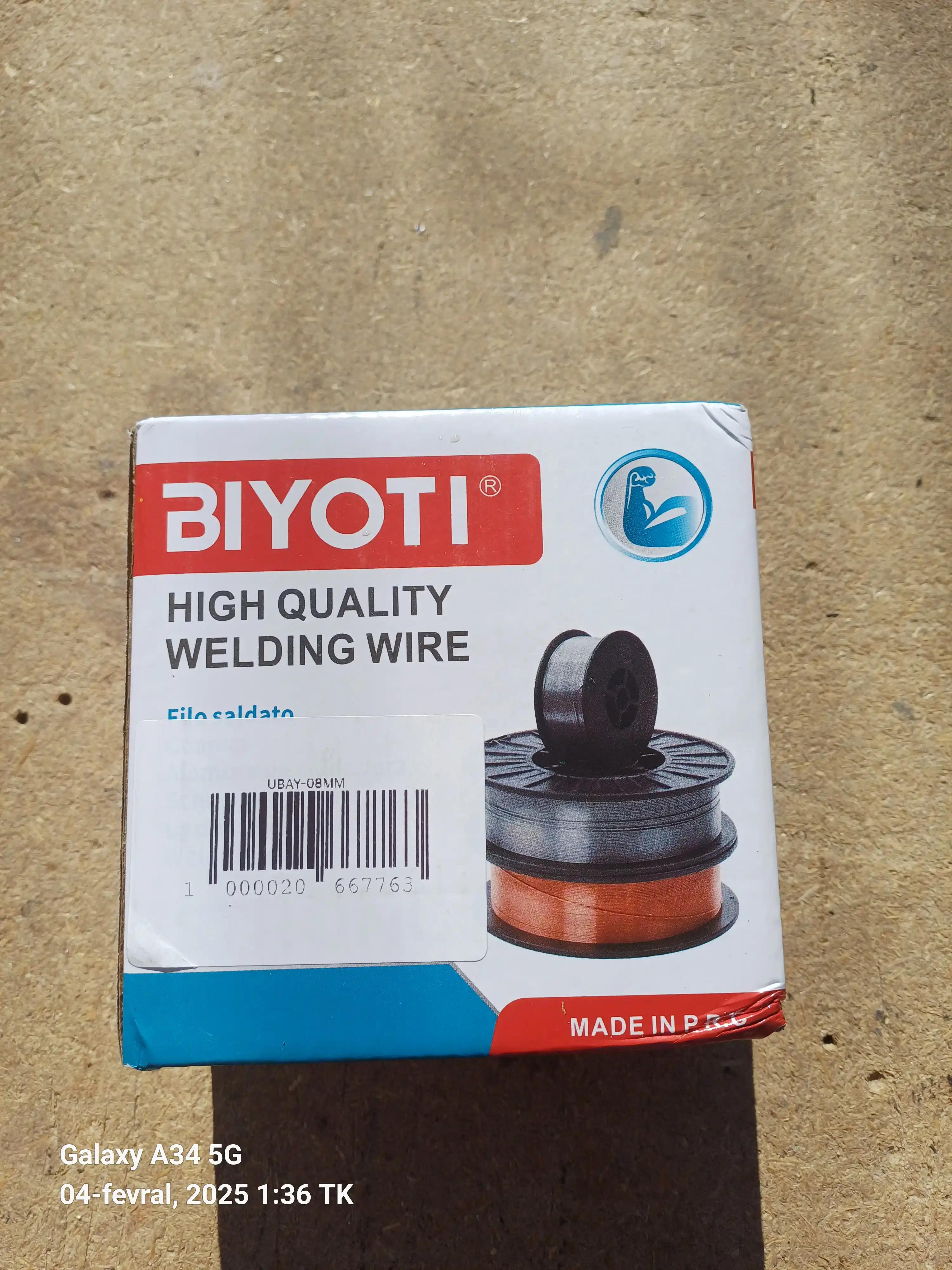 Payvandlash uchun kukunli sim, 1 kg, 0.8 mm, ART 166003
