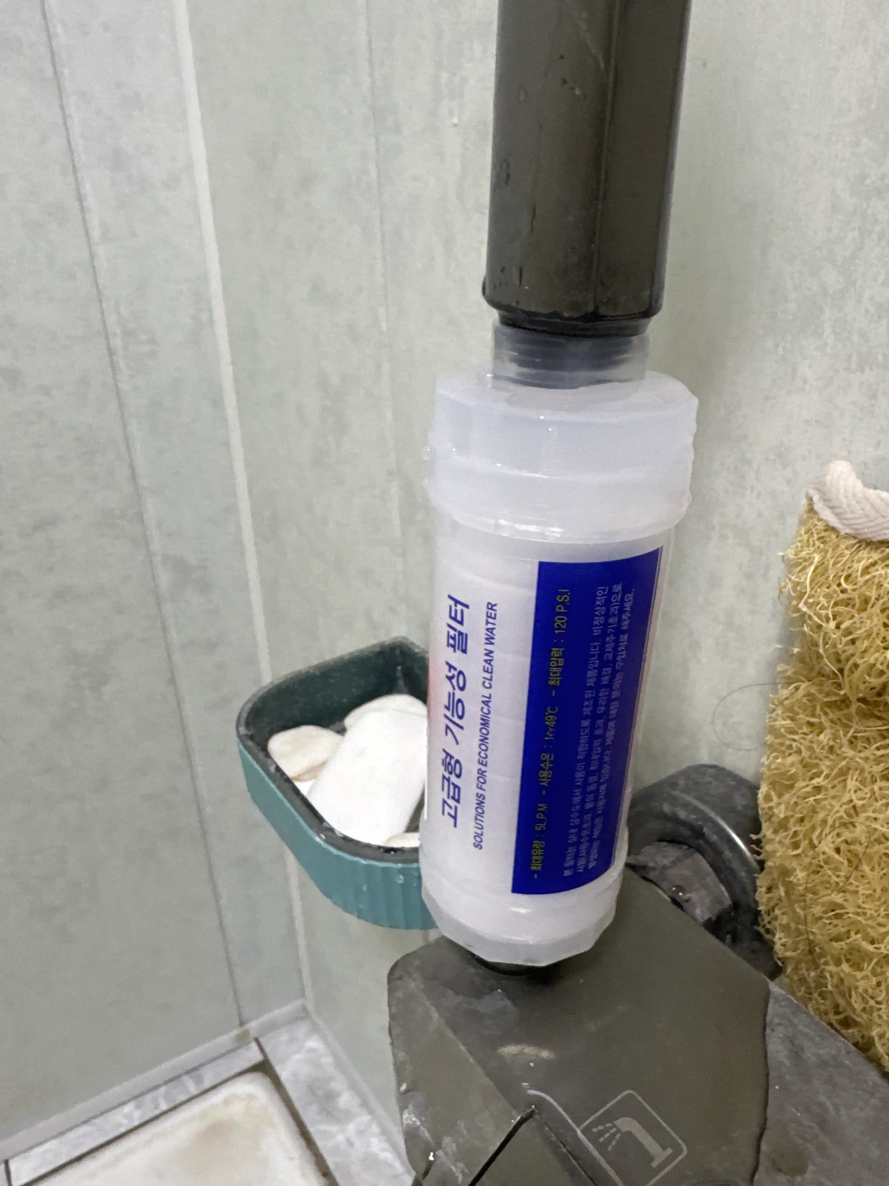 Dush va hammom uchun filtr, suvni xlor va zangdan tozalash