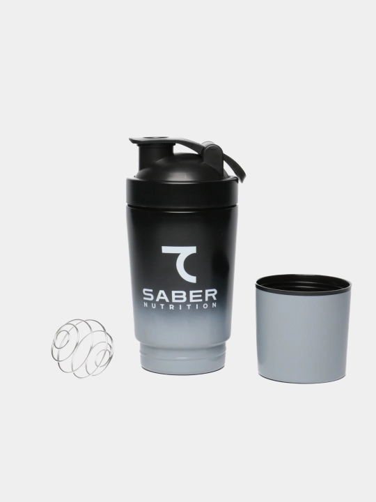 7 SABER stakanli Shaker, metall, 600 ml