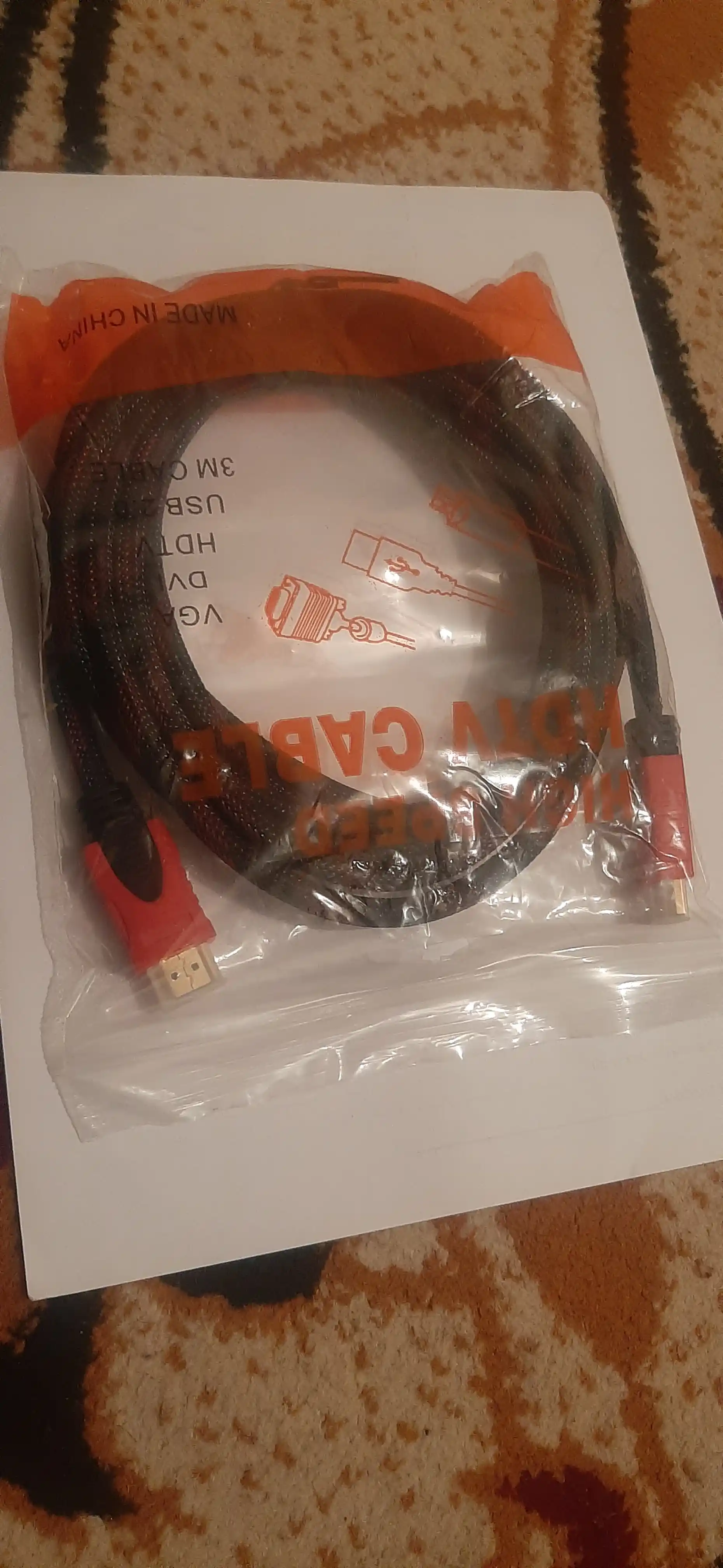 HDMI kabel 3m Ultra HD 4K, ARC, Ethernet, FullHD 1080p, 3D