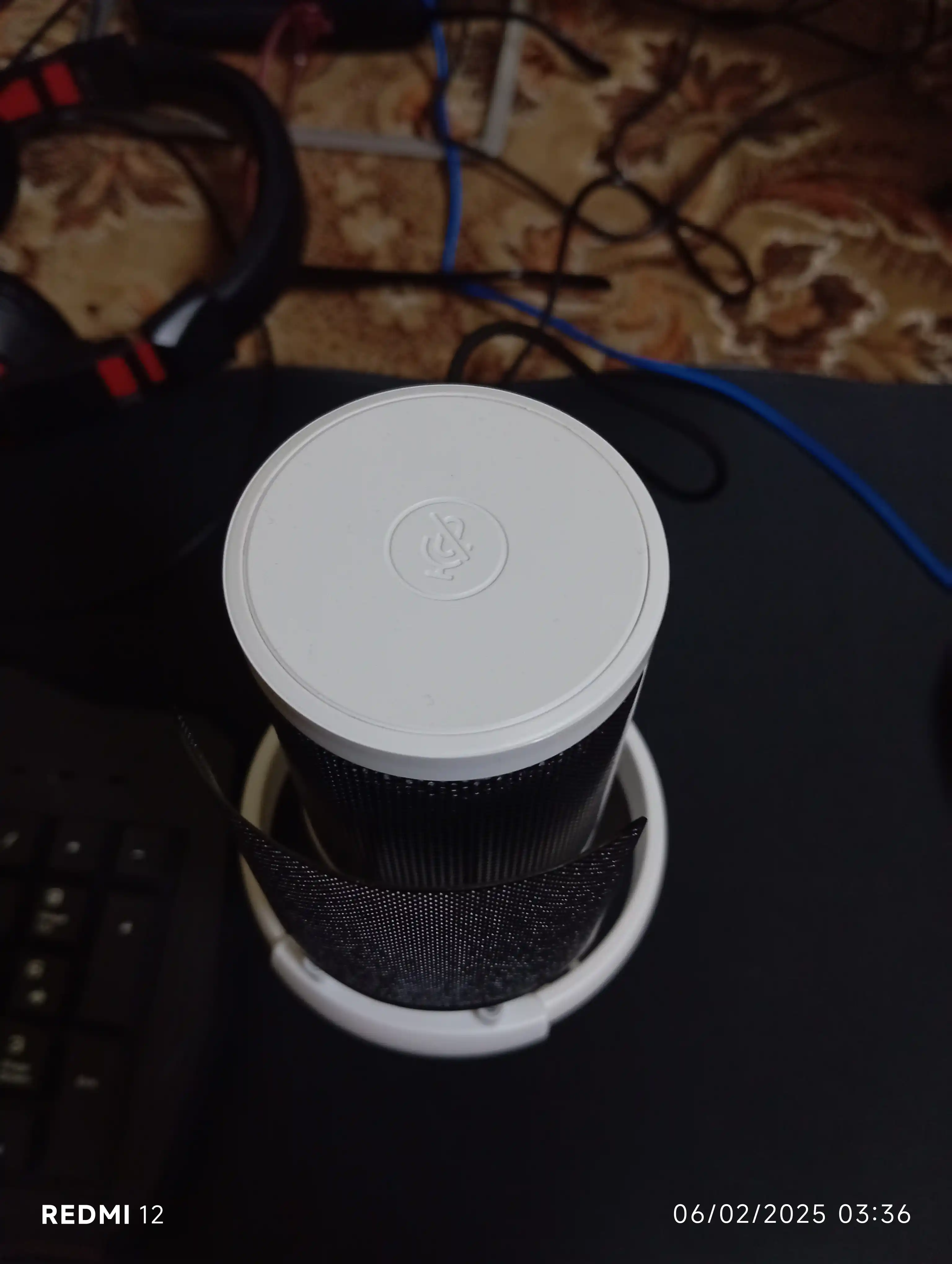 Strim va kompyuter uchun, RGB kondensatorli ME6S mikrofon, shok maunt, popfiltr, ushlagich