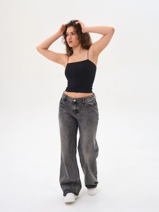 Yupqa tasmali ayollar uchun krop - top NEO