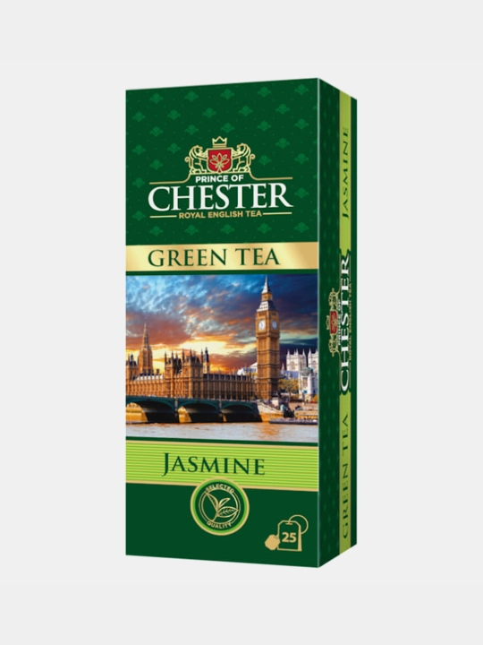 Yashil choy Prince of Chester Green Tea, Jasmin, 25 dona - 