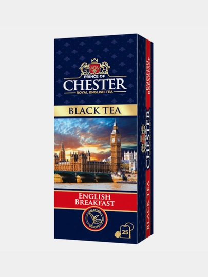 Чай черный Prince of Chester Black Tea, English Breakfast, 25 шт — РЕМУЛАД-P171684