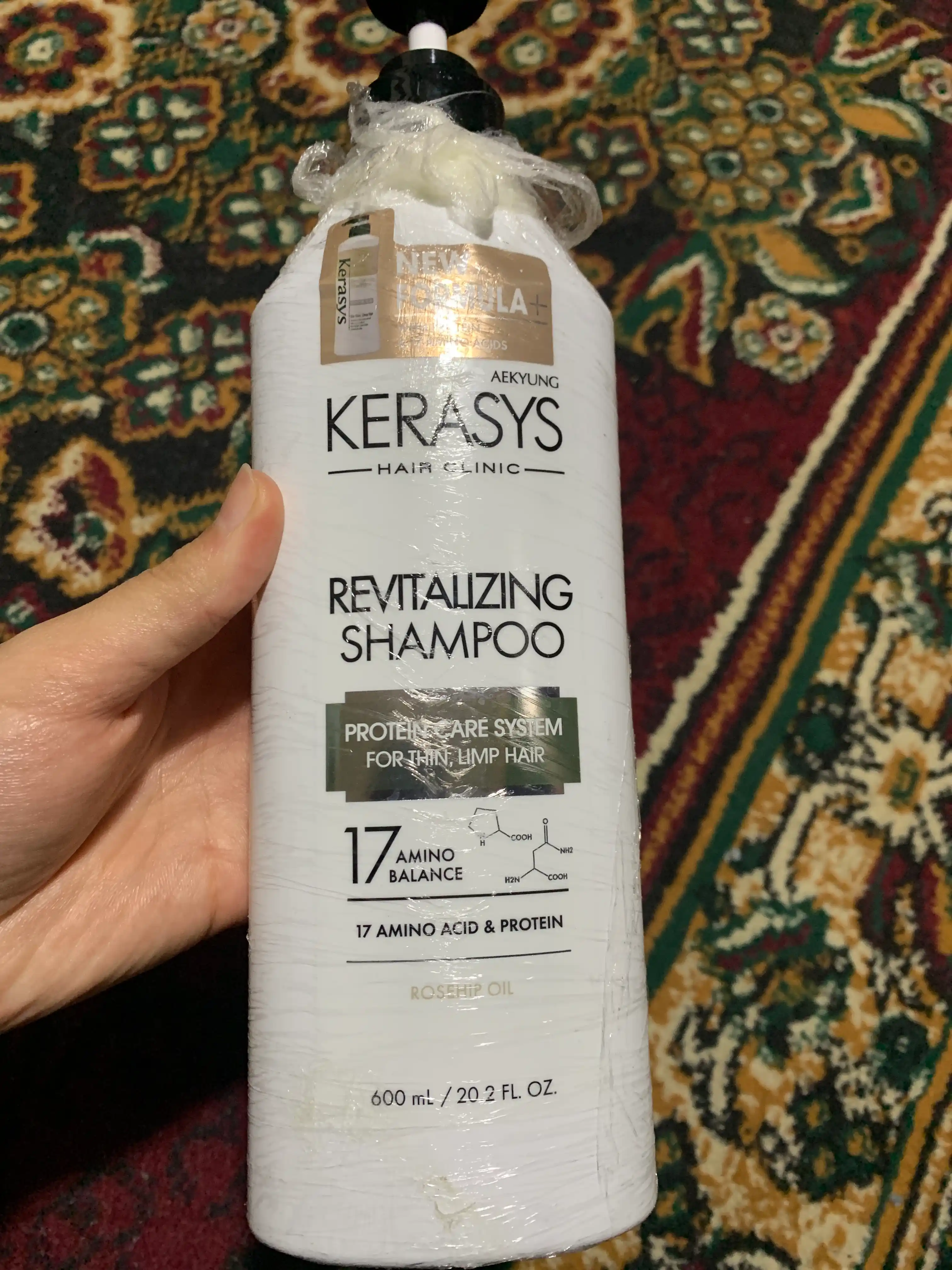 Shampun - Yog'li sochlar uchun, qayta tiklovchi Keratinli Kerasys Koreyski, 600 ml