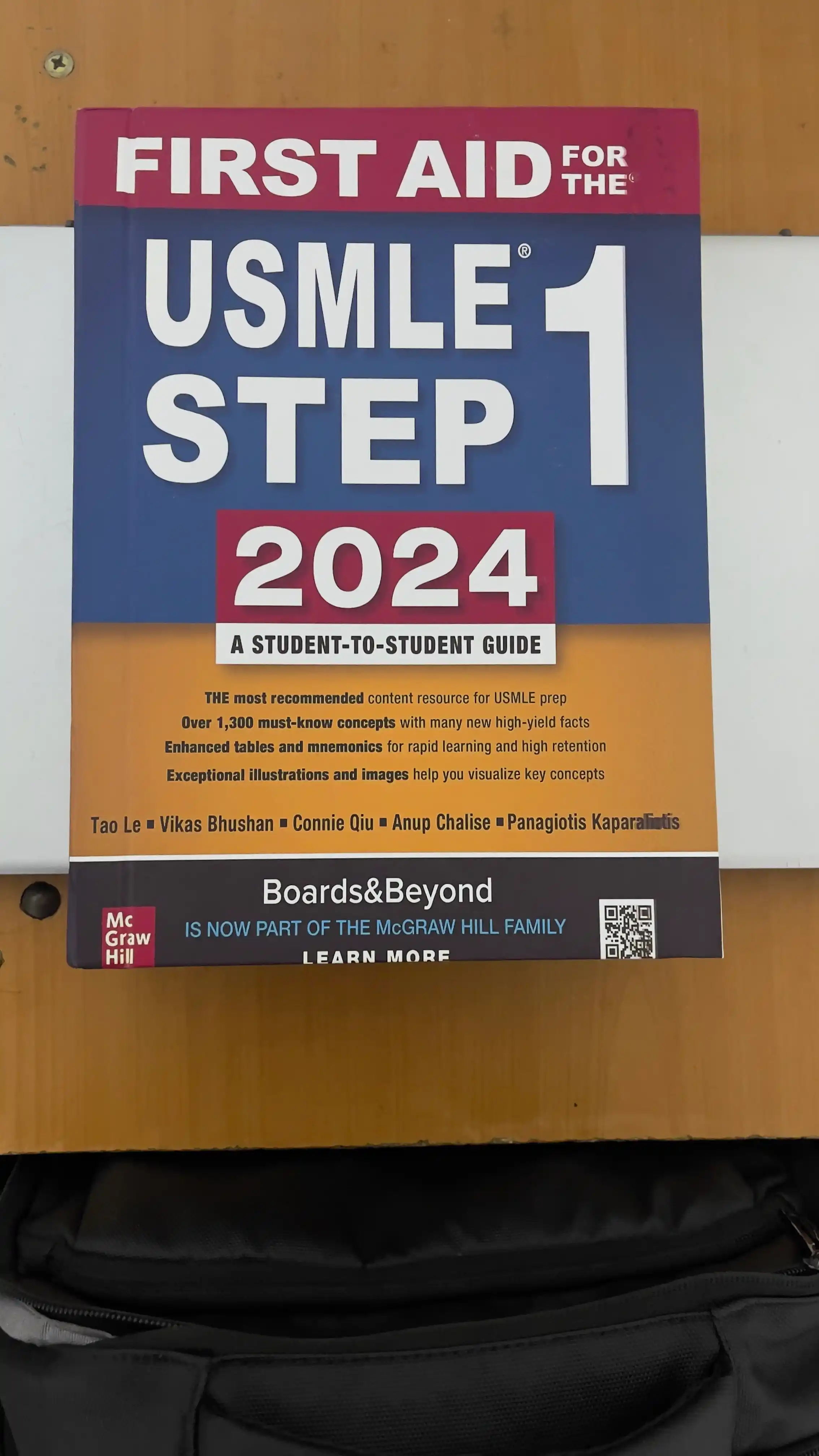 Tibbiyot kitobi, Usmle uchun birinchi yordam 1-qadam 2026, A4 formatidagi imtihonga tayyorgarlik