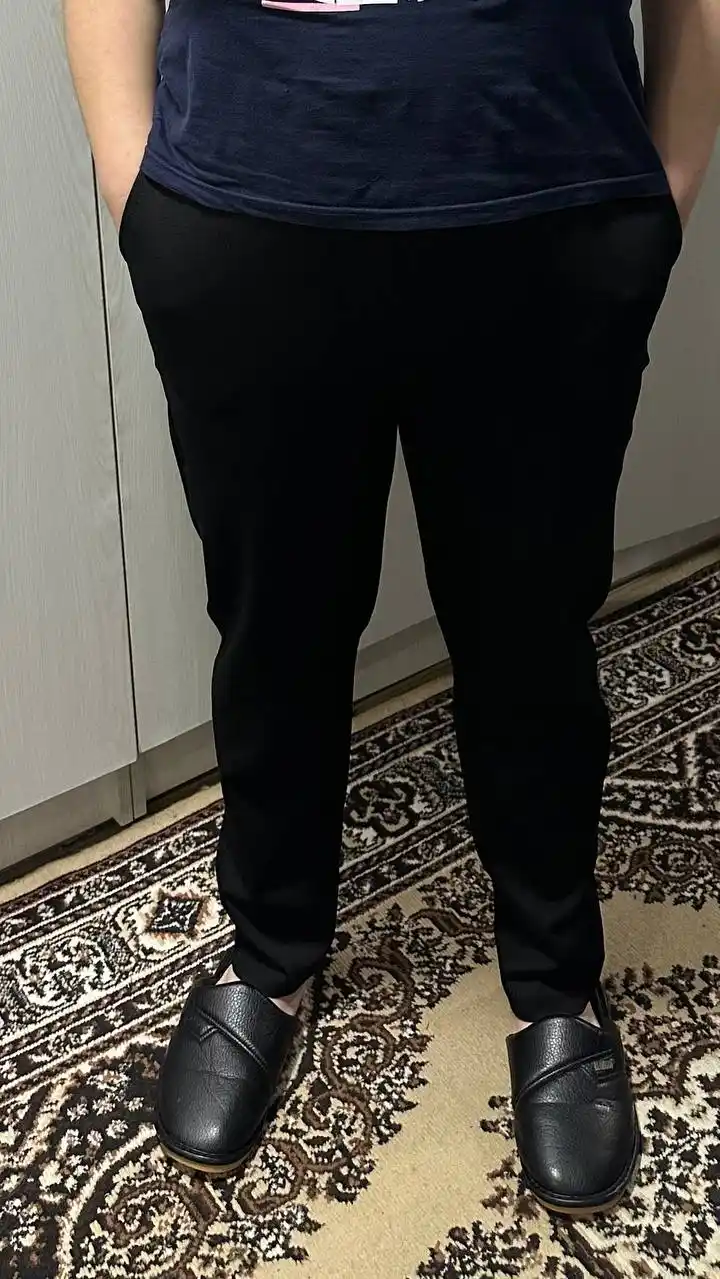 Ayollar shimlari qora, kuz, bahor, elastik tasmada klassik, 44-56