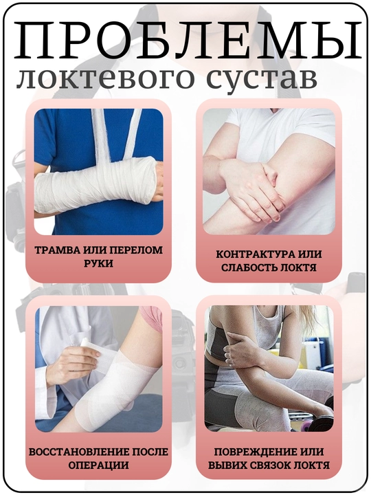 Регулируемый налокотник, для поддержки при переломах, с алюминиевым кронштейном