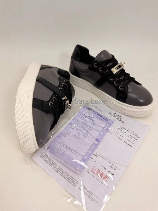 Женские кроссовки Hermes, для весны, лета и осени, с коробкой и документами