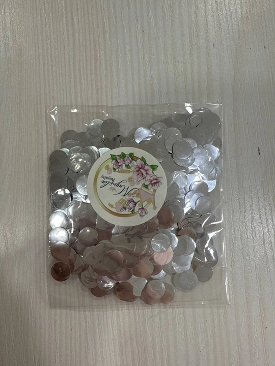 Круглые конфетти с блестками