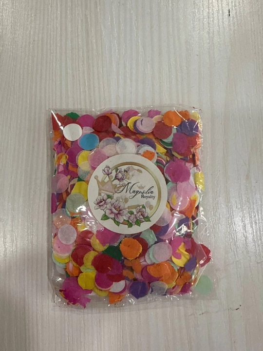 Круглые конфетти с блестками
