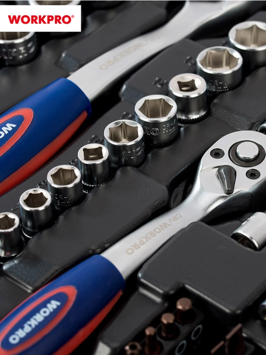 Набор инструментов WORKPRO 1/4"+3/8"+1/2" 172 шт. WP202545