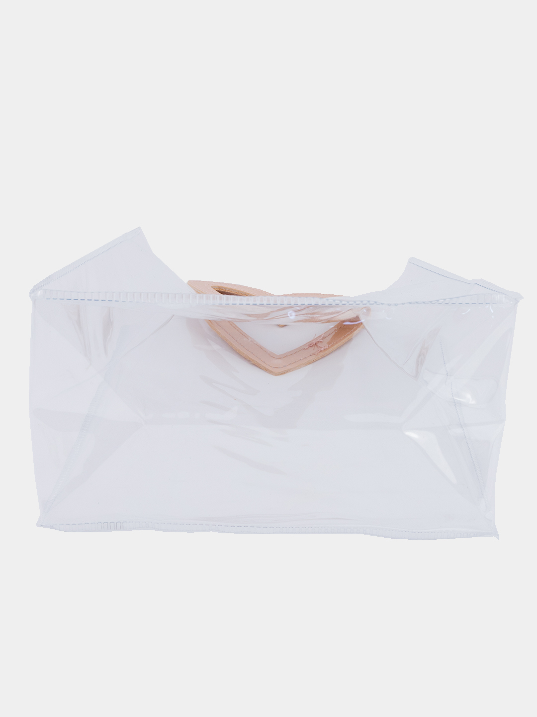 PVC materialidan yasalgan, pushti sovg'a paketi, 20x18x10 sm