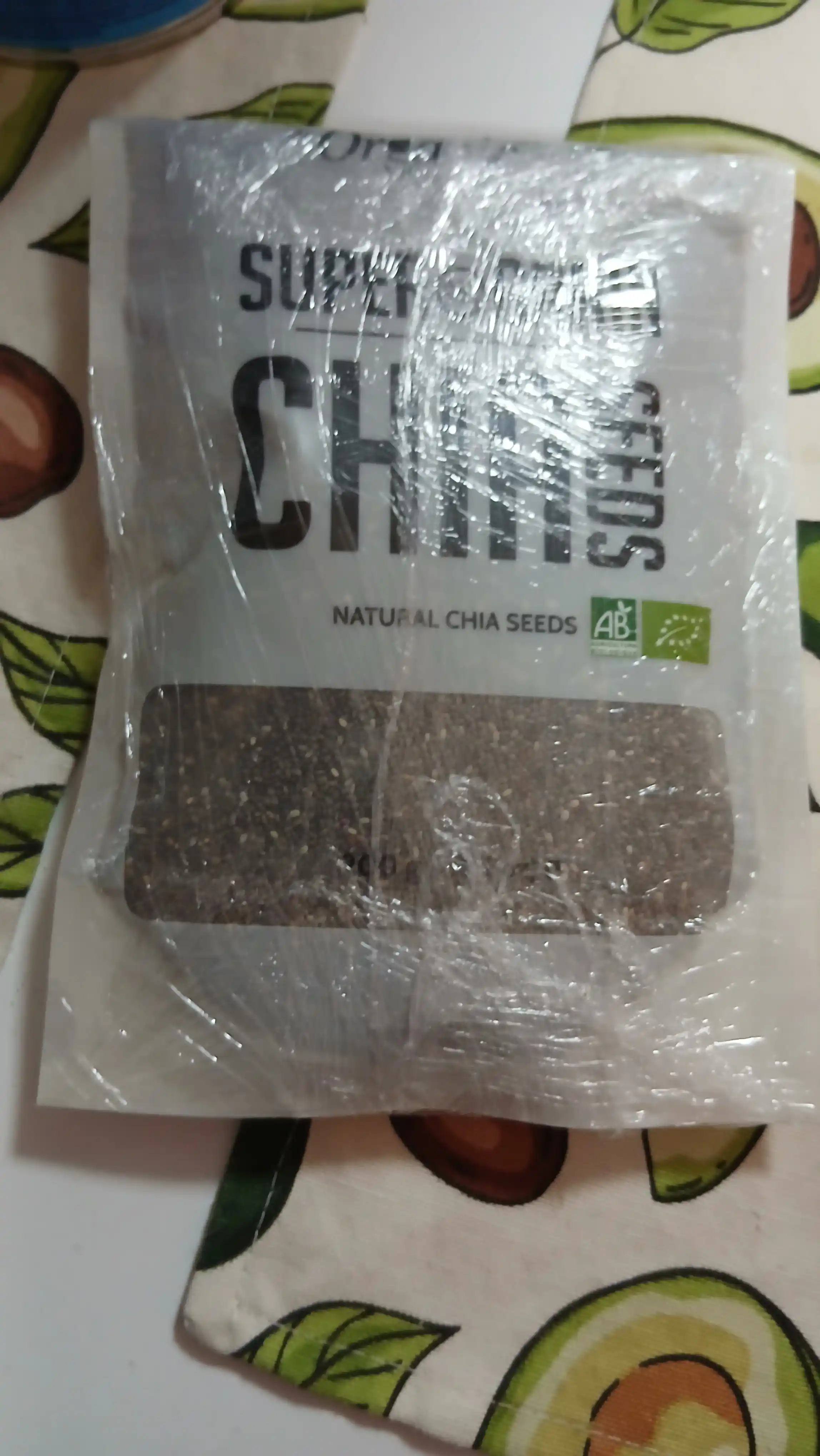 Chia urug'i tabiiy qora