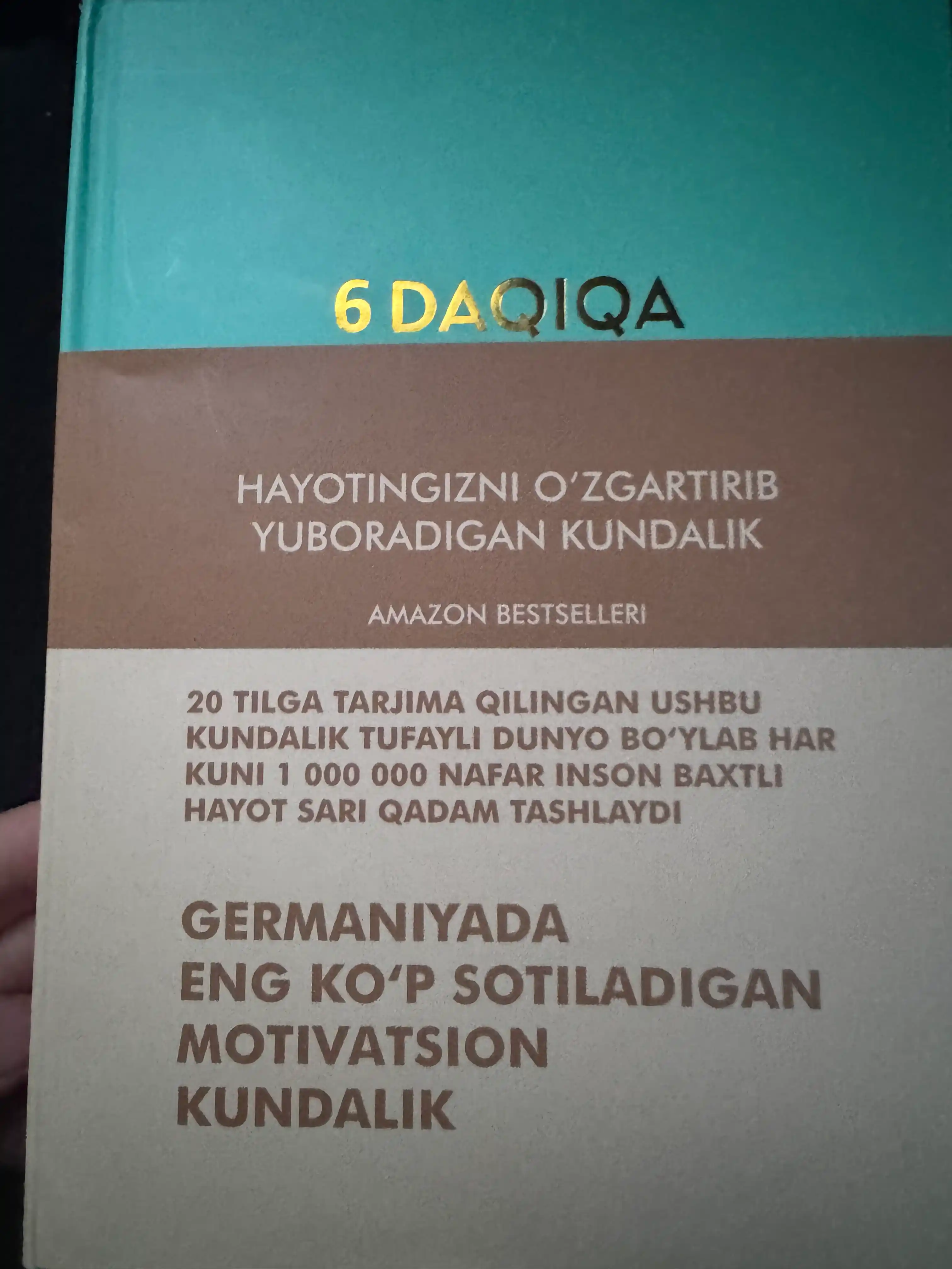 6 daqiqa — motivatsion kundalik