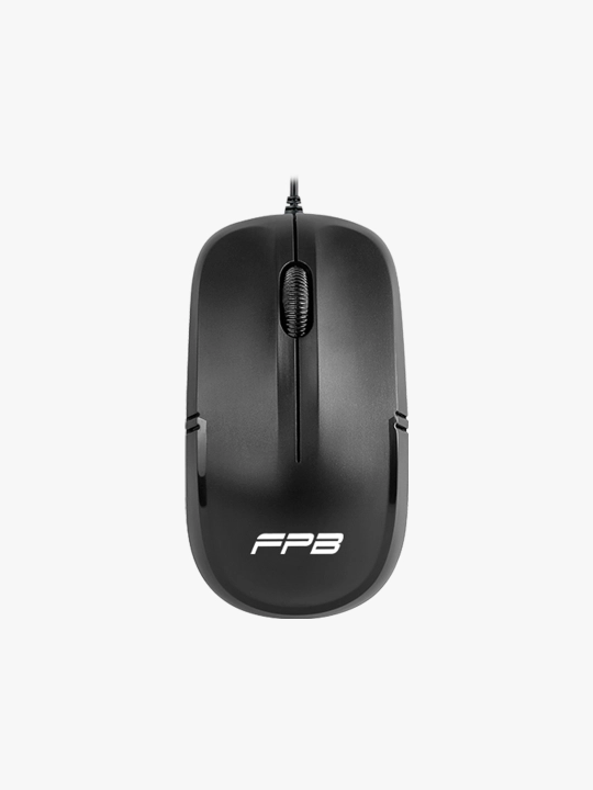 Мышь компьютерная FPB M136BU wired optical mouse, DPI 1000, 3 Buttons, black color, USB