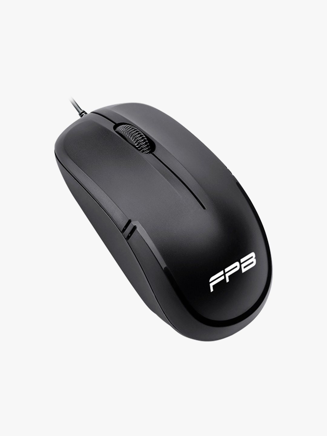 Мышь компьютерная FPB M136BU wired optical mouse, DPI 1000, 3 Buttons, black color, USB - 