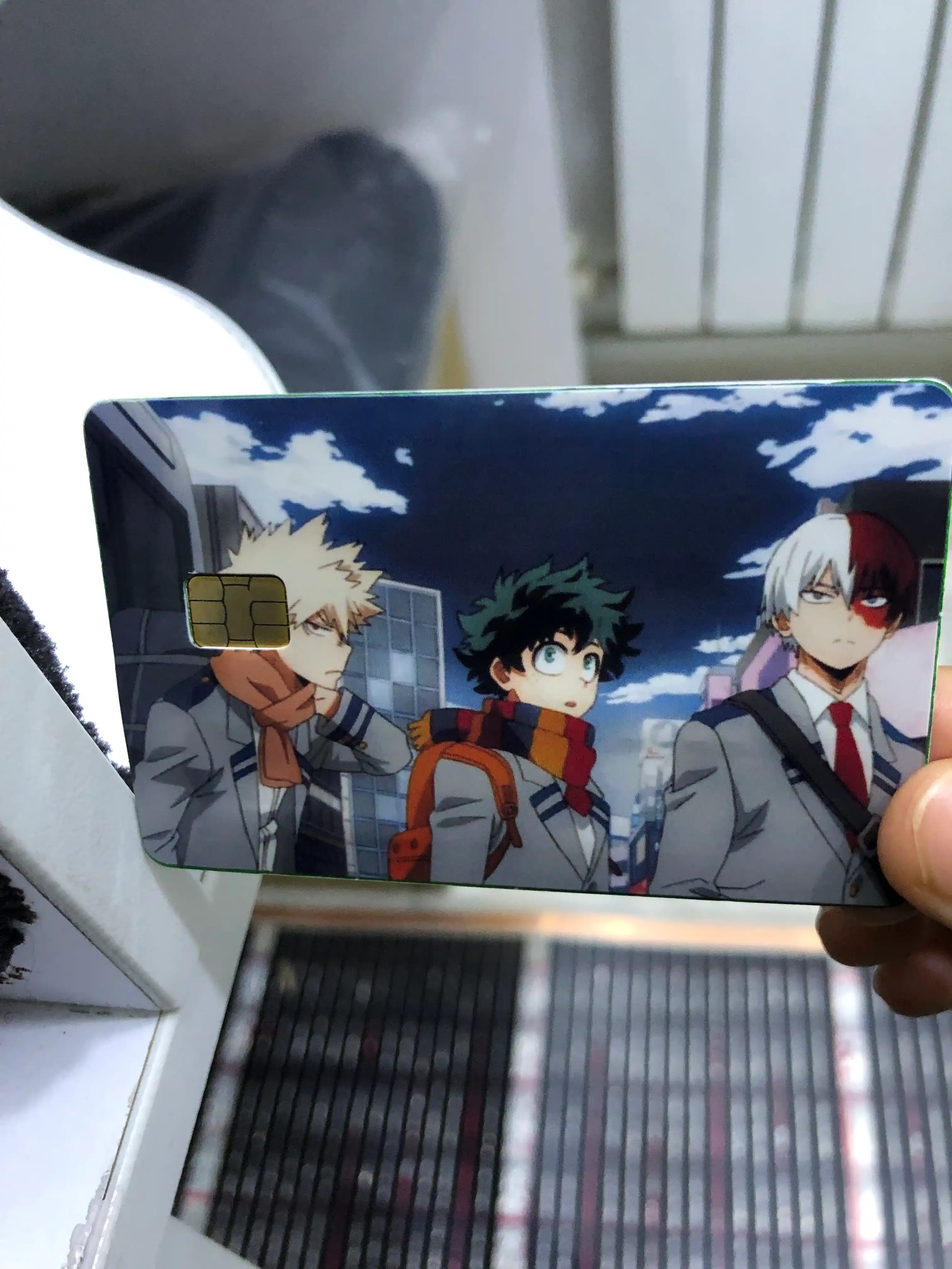 Bank kartasi va chipta stikerlari, Anime