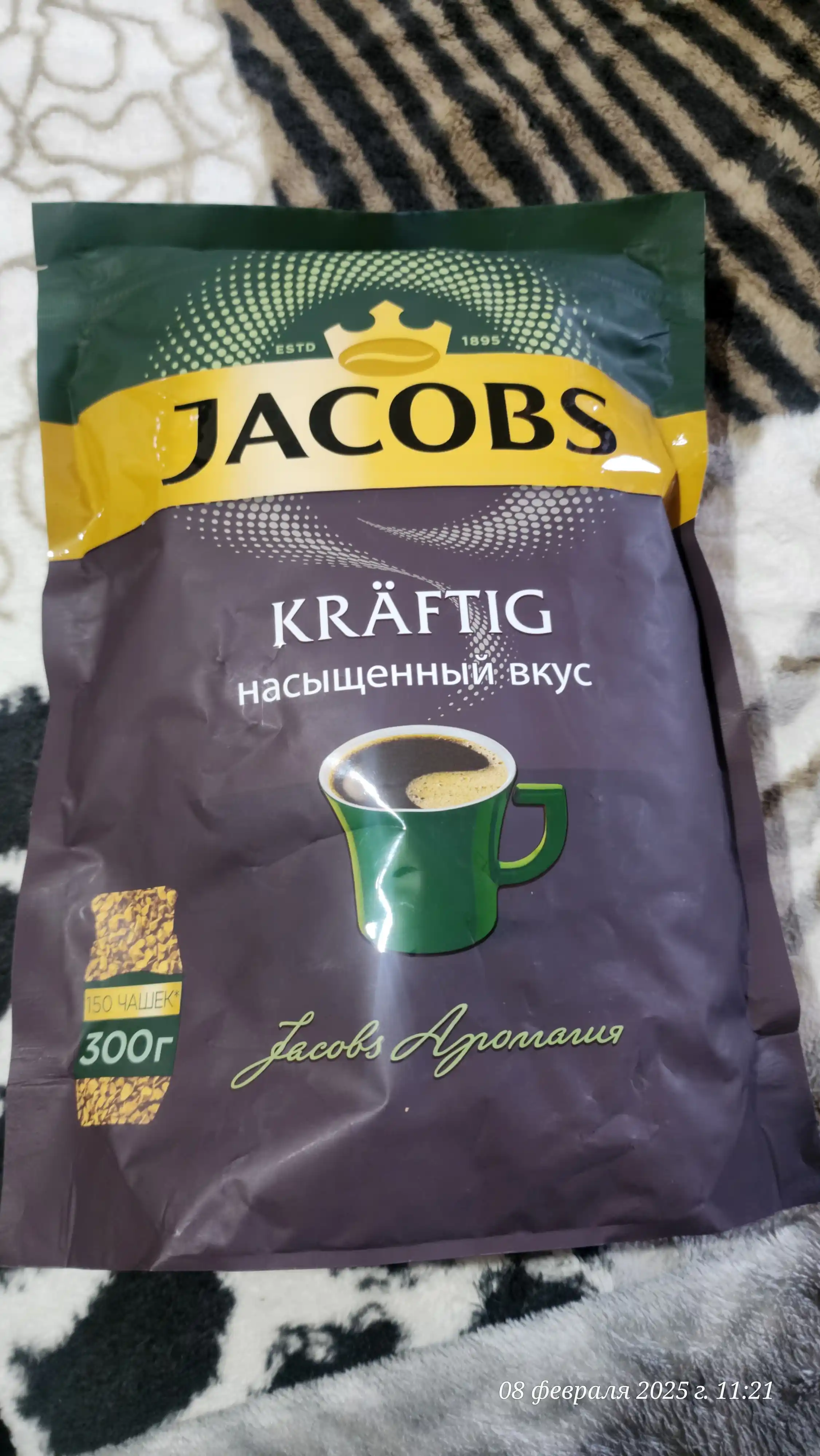 Кофе растворимый Jacobs Kraftig, 300 г